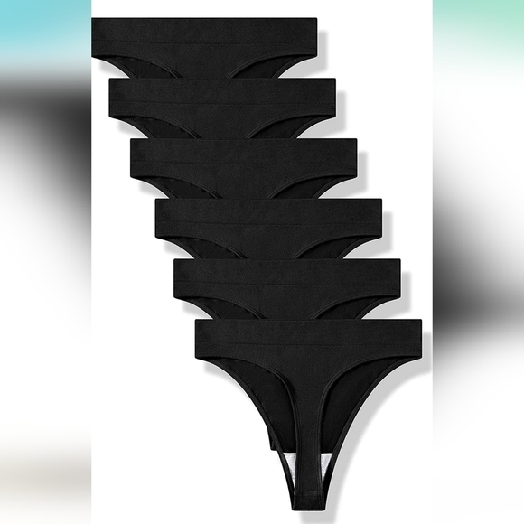 NWT set of 6 Grankee seamless breathable high-waisted no seam thong panties - Picture 4 of 9